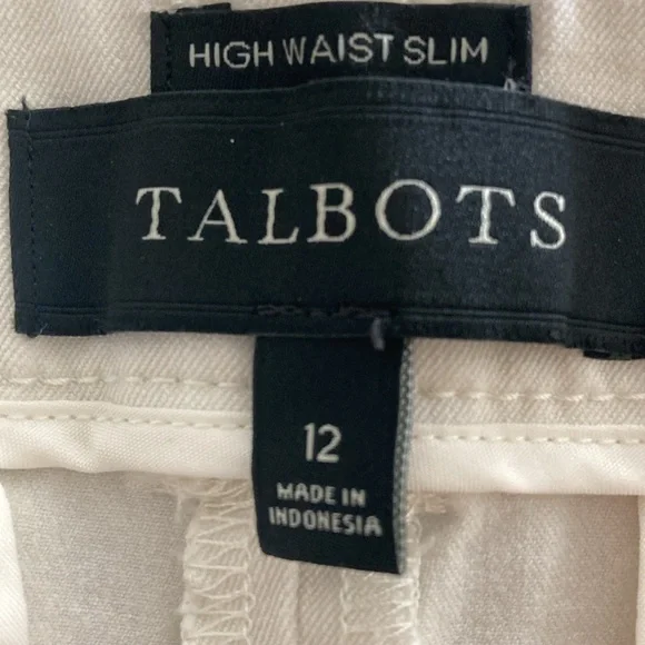 Talbots 12 pants high waist slim - Picture 9 of 11